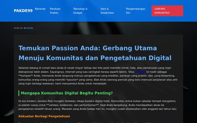 Screenshot of pakde99.online