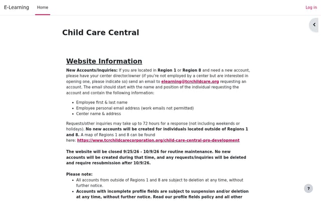 Screenshot of cccelearningtrain.com