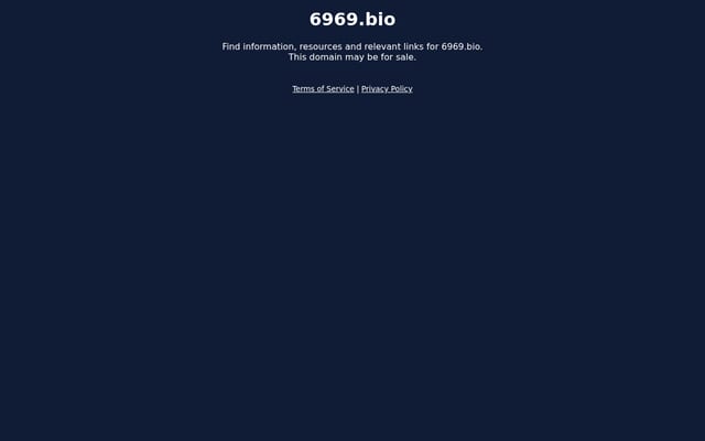 Screenshot of 6969.bio