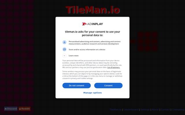 Screenshot of tileman.io