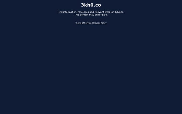Screenshot of 3kh0.co