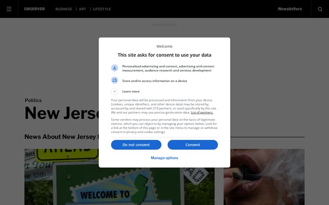 Screenshot of politickernj.com
