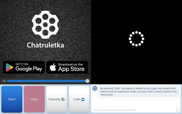 Screenshot of ruletka.chat