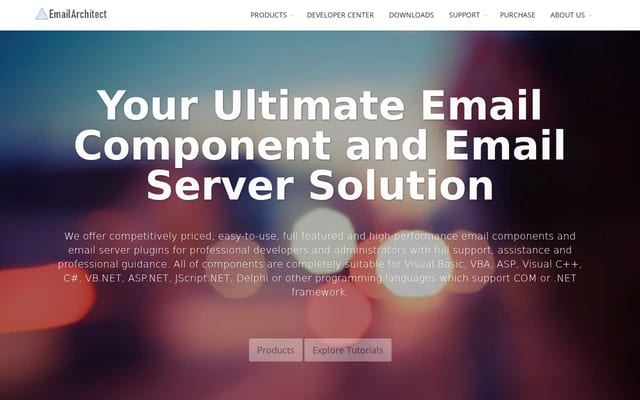 Screenshot of emailarchitect.net