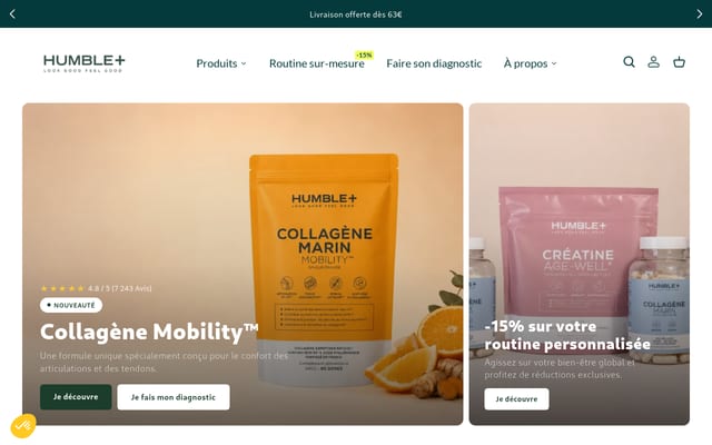 Screenshot of humbleplus.com