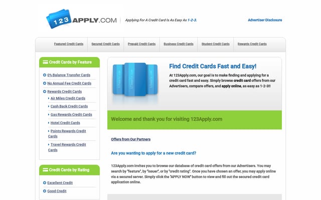 Screenshot of 123apply.com