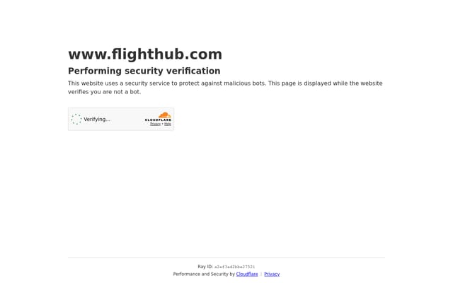 Screenshot of flighthub.com