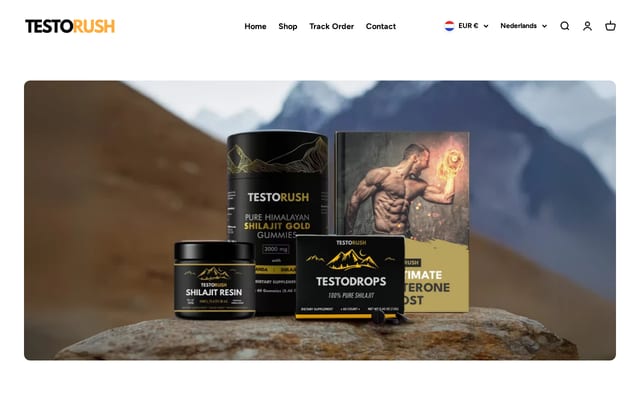 Screenshot of testorush.eu