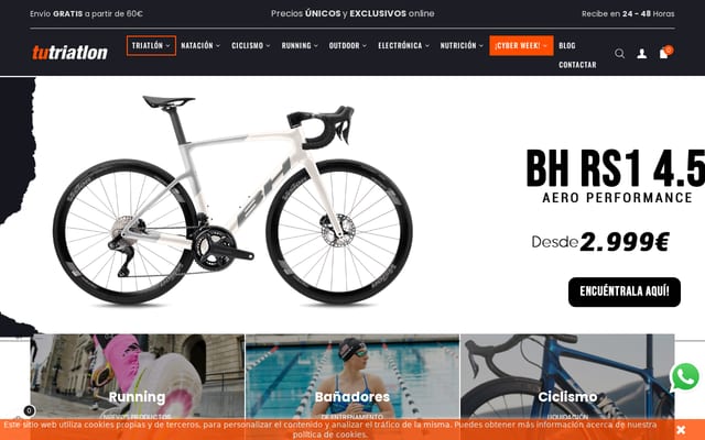 Screenshot of tutriatlon.com