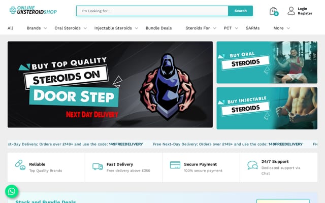 Screenshot of onlineuksteroidshop.com