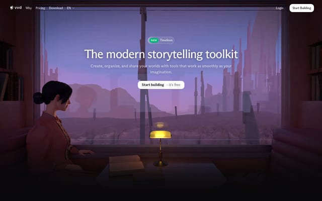 Screenshot of vvd.world