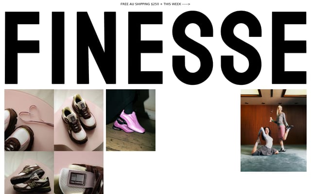Screenshot of finessestore.com