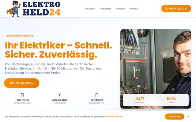 Screenshot of elektroheld24.de