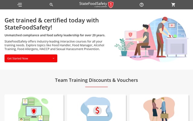 Screenshot of statefoodsafety.com