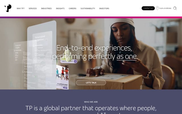 Screenshot of teleperformance.com