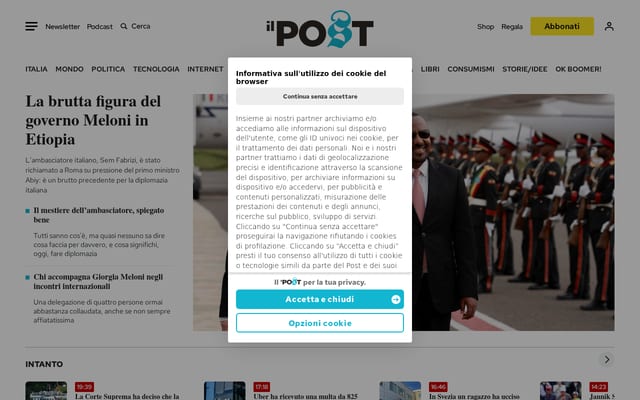 Screenshot of ilpost.it