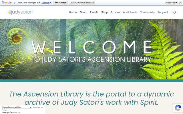 Screenshot of ascensionlibrary.org