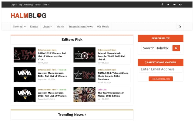 Screenshot of halmblog.com
