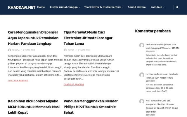 Screenshot of khaddavi.net