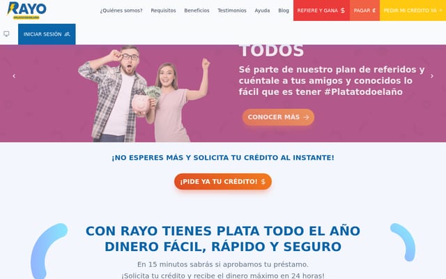 Screenshot of rayo.cr