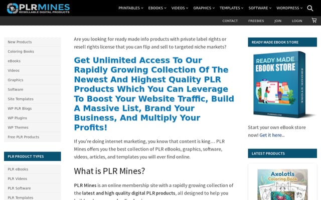 Screenshot of plrmines.com