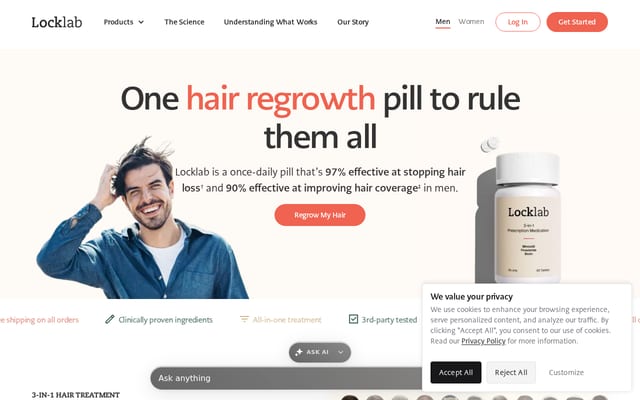 Screenshot of locklab.co