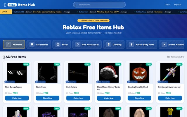 Screenshot of bloxfitsvault.com