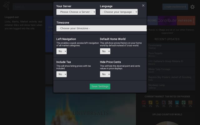 Screenshot of universalis.app