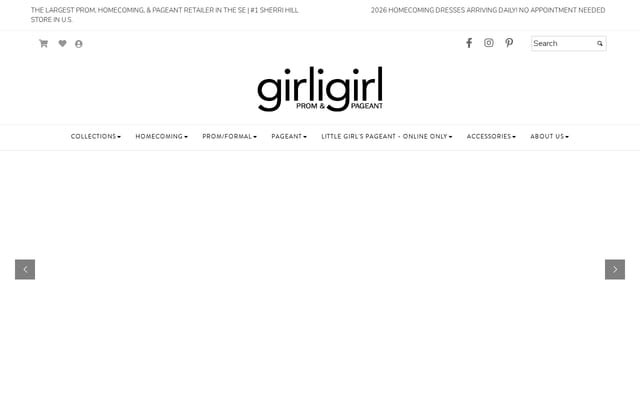 Screenshot of girligirlboutique.com