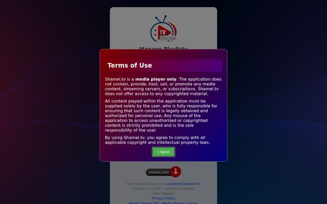 Screenshot of shamel.tv