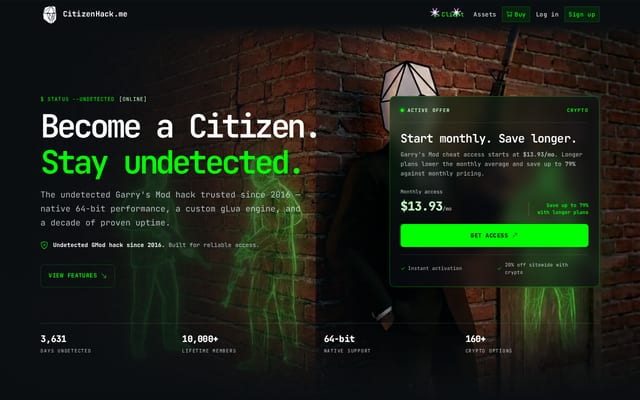 Screenshot of citizenhack.me