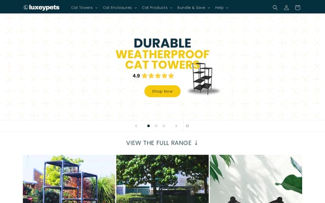Screenshot of luxeypets.com