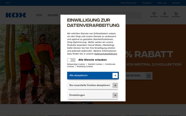 Screenshot of kox24.ch
