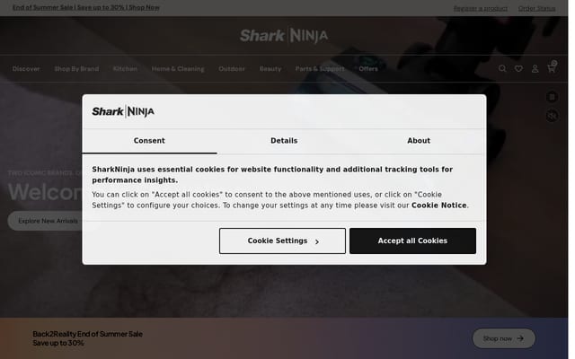 Screenshot of ninjakitchen.co.uk