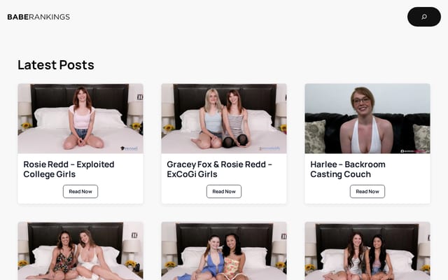 Screenshot of baberankings.com