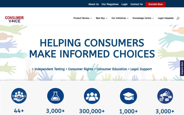 Screenshot of consumer-voice.org
