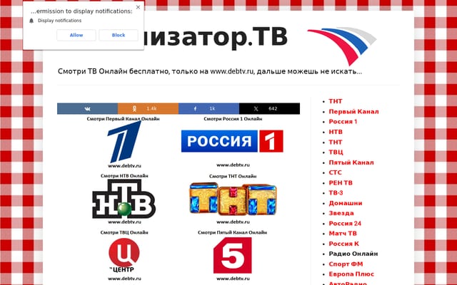 Screenshot of debtv.ru
