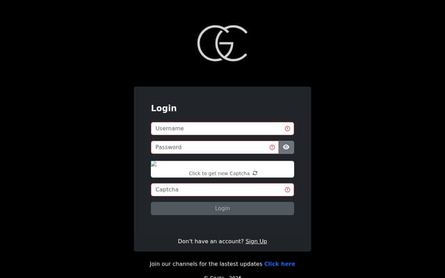 Screenshot of cgate.cc