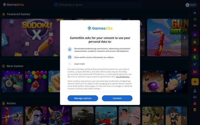 Screenshot of gameskite.com